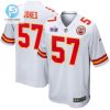 Truman Jones 57 Kansas City Chiefs Super Bowl Lviii Patch Game Men Jersey White stylepulseusa 1