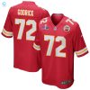 Chukwuebuka Godrick 72 Kansas City Chiefs Super Bowl Lviii Patch Game Men Jersey Red stylepulseusa 1