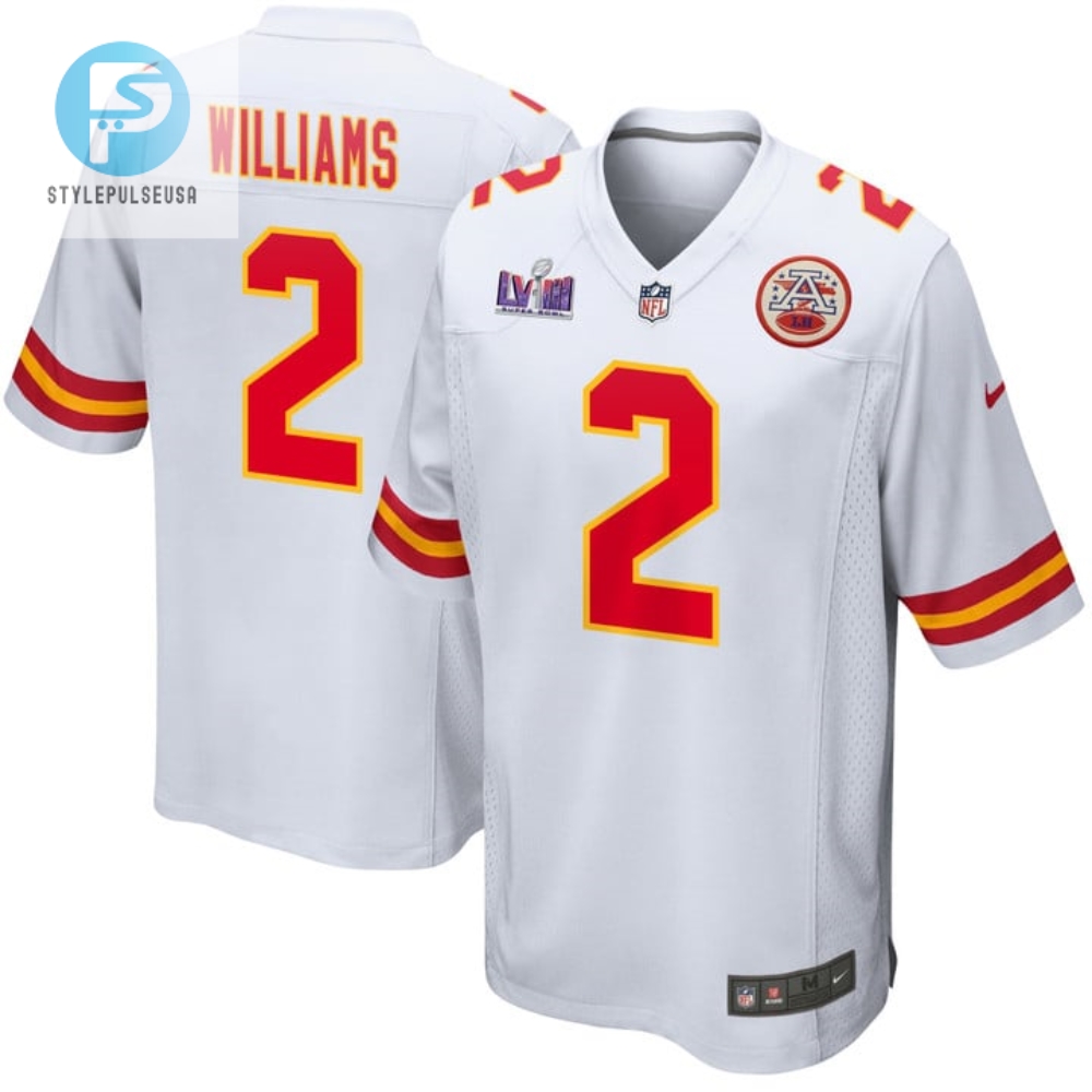 Joshua Williams 2 Kansas City Chiefs Super Bowl Lviii Patch Game Men Jersey White stylepulseusa 1