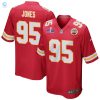 Chris Jones 95 Kansas City Chiefs Super Bowl Lviii Patch Game Men Jersey Red stylepulseusa 1