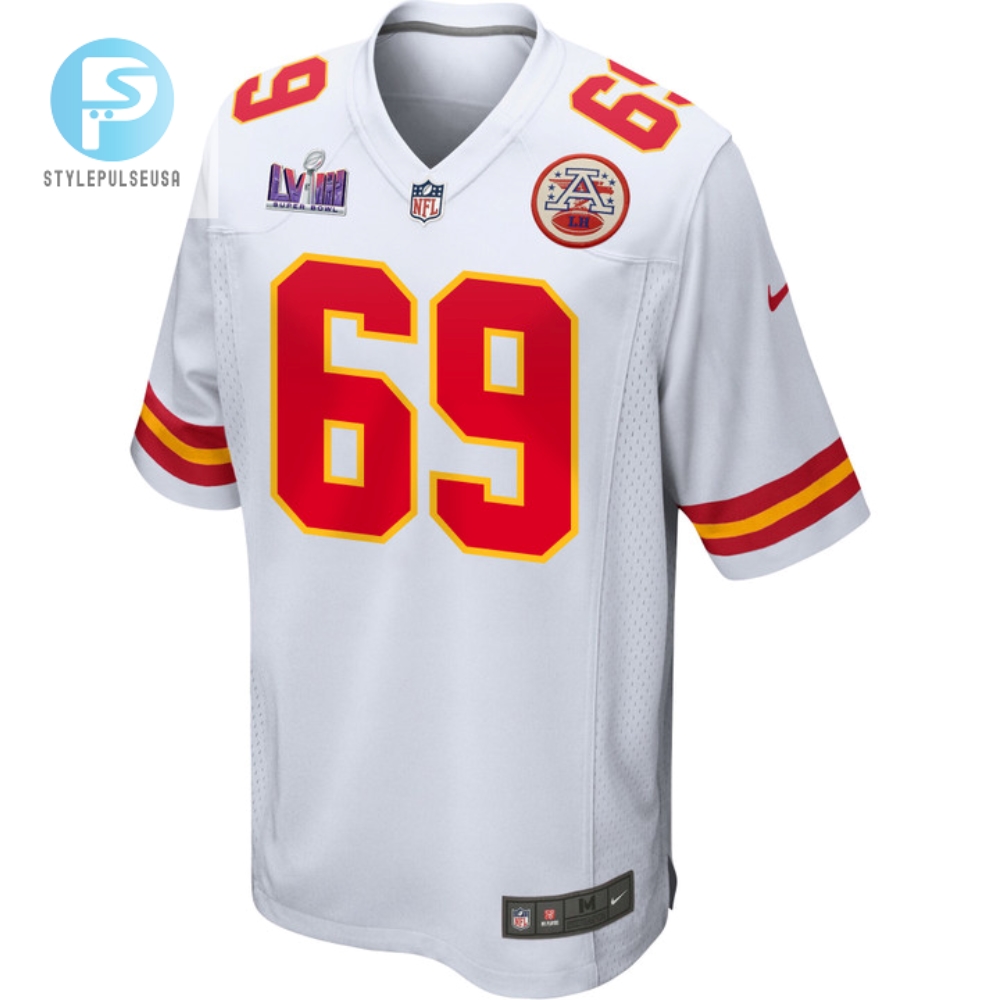 Mike Pennel 69 Kansas City Chiefs Super Bowl Lviii Patch Game Men Jersey  White 