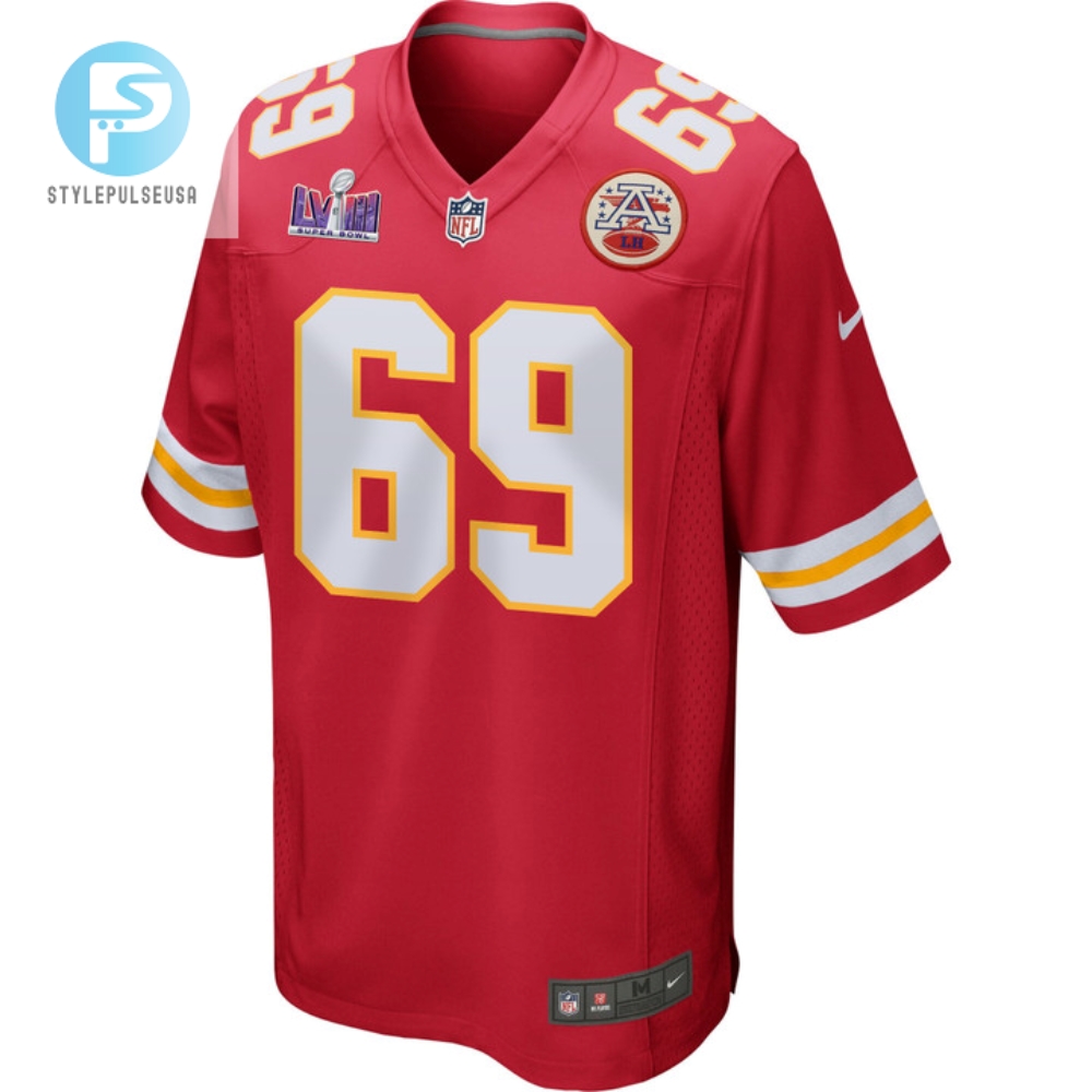 Mike Pennel 69 Kansas City Chiefs Super Bowl Lviii Patch Game Men Jersey  Red 