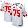 Darian Kinnard 75 Kansas City Chiefs Super Bowl Lviii Patch Game Men Jersey White stylepulseusa 1