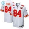 Justin Watson 84 Kansas City Chiefs Super Bowl Lviii Patch Game Men Jersey White stylepulseusa 1