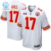 Richie James 17 Kansas City Chiefs Super Bowl Lviii Patch Game Men Jersey White stylepulseusa 1