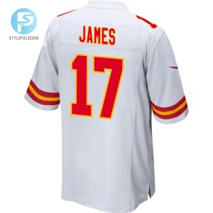 Richie James 17 Kansas City Chiefs Super Bowl Lviii Patch Game Men Jersey White stylepulseusa 1 2