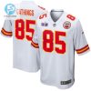 Izaiah Gathings 85 Kansas City Chiefs Super Bowl Lviii Patch Game Men Jersey White stylepulseusa 1