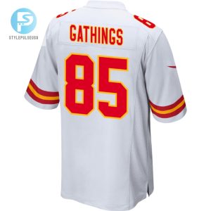 Izaiah Gathings 85 Kansas City Chiefs Super Bowl Lviii Patch Game Men Jersey White stylepulseusa 1 2