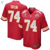 Jawaan Taylor 74 Kansas City Chiefs Super Bowl Lviii Patch Game Men Jersey Red stylepulseusa 1