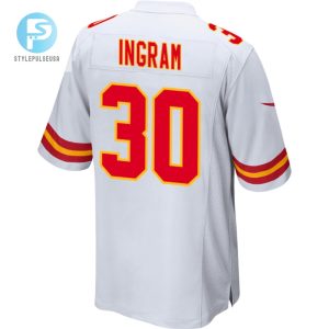 Keaontay Ingram 30 Kansas City Chiefs Super Bowl Lviii Patch Game Men Jersey White stylepulseusa 1 2