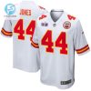 Cam Jones 44 Kansas City Chiefs Super Bowl Lviii Patch Game Men Jersey White stylepulseusa 1