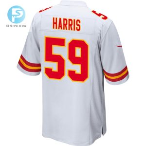 Darius Harris 59 Kansas City Chiefs Super Bowl Lviii Patch Game Men Jersey White stylepulseusa 1 2