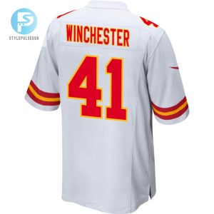 James Winchester 41 Kansas City Chiefs Super Bowl Lviii Patch Game Men Jersey White stylepulseusa 1 2