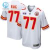 Lucas Niang 77 Kansas City Chiefs Super Bowl Lviii Patch Game Men Jersey White stylepulseusa 1