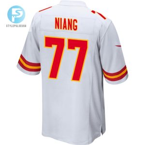 Lucas Niang 77 Kansas City Chiefs Super Bowl Lviii Patch Game Men Jersey White stylepulseusa 1 2