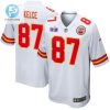 Travis Kelce 87 Kansas City Chiefs Super Bowl Lviii Patch Game Men Jersey White stylepulseusa 1