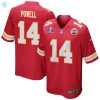 Cornell Powell 14 Kansas City Chiefs Super Bowl Lviii Patch Game Men Jersey Red stylepulseusa 1