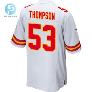 Bj Thompson 53 Kansas City Chiefs Super Bowl Lviii Patch Game Men Jersey White stylepulseusa 1 2