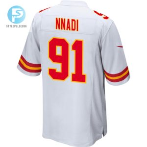 Derrick Nnadi 91 Kansas City Chiefs Super Bowl Lviii Patch Game Men Jersey White stylepulseusa 1 2