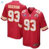 Matt Dickerson 93 Kansas City Chiefs Super Bowl Lviii Patch Game Men Jersey Red stylepulseusa 1