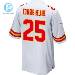 Clyde Edwardshelaire 25 Kansas City Chiefs Super Bowl Lviii Patch Game Men Jersey White stylepulseusa 1 2