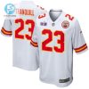 Drue Tranquill 23 Kansas City Chiefs Super Bowl Lviii Patch Game Men Jersey White stylepulseusa 1