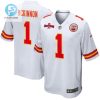 Jerick Mckinnon 1 Kansas City Chiefs Afc Champions Patch Game Men Jersey White stylepulseusa 1