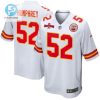 Creed Humphrey 52 Kansas City Chiefs Afc Champions Patch Game Men Jersey White stylepulseusa 1