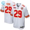 Lamical Perine 29 Kansas City Chiefs Afc Champions Patch Game Men Jersey White stylepulseusa 1