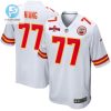 Lucas Niang 77 Kansas City Chiefs Afc Champions Patch Game Men Jersey White stylepulseusa 1