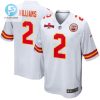 Joshua Williams 2 Kansas City Chiefs Afc Champions Patch Game Men Jersey White stylepulseusa 1