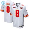 Justyn Ross 8 Kansas City Chiefs Afc Champions Patch Game Men Jersey White stylepulseusa 1