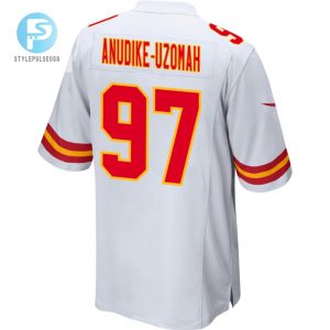 Felix Anudikeuzomah 97 Kansas City Chiefs Afc Champions Patch Game Men Jersey White stylepulseusa 1 2