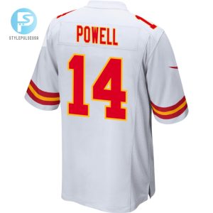 Cornell Powell 14 Kansas City Chiefs Afc Champions Patch Game Men Jersey White stylepulseusa 1 2