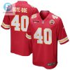 Ekow Boyedoe 40 Kansas City Chiefs Afc Champions Patch Game Men Jersey Red stylepulseusa 1