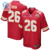 Deon Bush 26 Kansas City Chiefs Afc Champions Patch Game Men Jersey Red stylepulseusa 1