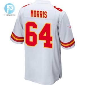 Wanya Morris 64 Kansas City Chiefs Afc Champions Patch Game Men Jersey White stylepulseusa 1 2