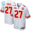 Chamarri Conner 27 Kansas City Chiefs Afc Champions Patch Game Men Jersey White stylepulseusa 1