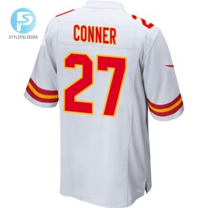 Chamarri Conner 27 Kansas City Chiefs Afc Champions Patch Game Men Jersey White stylepulseusa 1 2