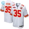 Jaylen Watson 35 Kansas City Chiefs Afc Champions Patch Game Men Jersey White stylepulseusa 1