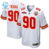 Charles Omenihu 90 Kansas City Chiefs Afc Champions Patch Game Men Jersey White stylepulseusa 1