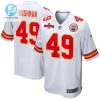 Matt Bushman 49 Kansas City Chiefs Afc Champions Patch Game Men Jersey White stylepulseusa 1