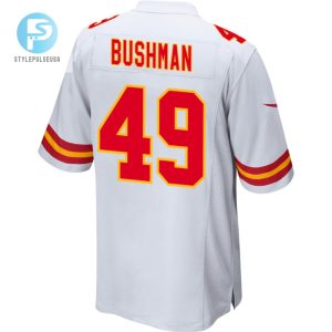 Matt Bushman 49 Kansas City Chiefs Afc Champions Patch Game Men Jersey White stylepulseusa 1 2