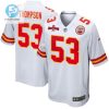 Bj Thompson 53 Kansas City Chiefs Afc Champions Patch Game Men Jersey White stylepulseusa 1