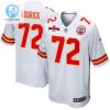 Chukwuebuka Godrick 72 Kansas City Chiefs Afc Champions Patch Game Men Jersey White stylepulseusa 1