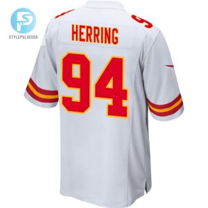 Malik Herring 94 Kansas City Chiefs Afc Champions Patch Game Men Jersey White stylepulseusa 1 2