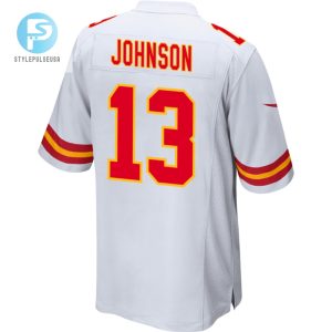 Nazeeh Johnson 13 Kansas City Chiefs Afc Champions Patch Game Men Jersey White stylepulseusa 1 2