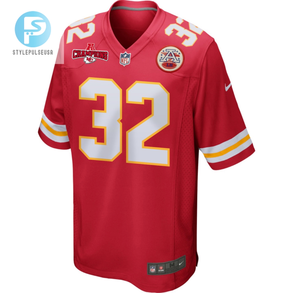Nick Bolton 32 Kansas City Chiefs Afc Champions Patch Game Men Jersey  Red 