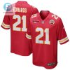 Mike Edwards 21 Kansas City Chiefs Afc Champions Patch Game Men Jersey Red stylepulseusa 1