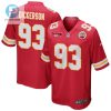 Matt Dickerson 93 Kansas City Chiefs Afc Champions Patch Game Men Jersey Red stylepulseusa 1